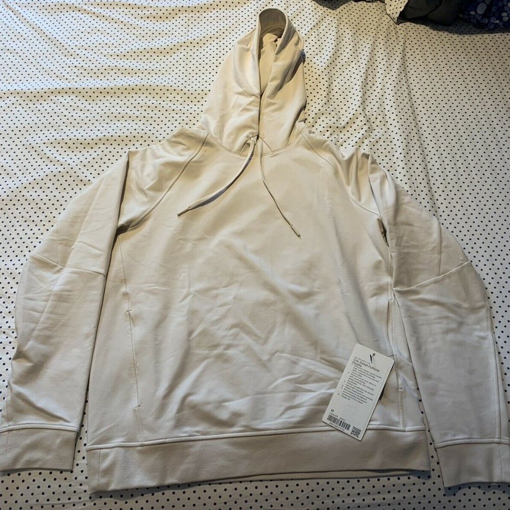Lululemon Men’s City Sweat Pullover Hoodie - White Opal, Medium